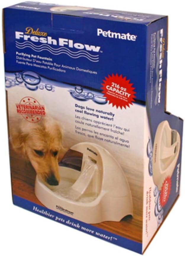 Bebedero Petmate Deluxe Fresh Flow, BLEACHED LINEN