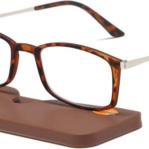 KoKoBin Gafas de lectura ultrafinas anti-azul, gafas antirreflejos, Leopardo KoKoBin Gafas de lectura ultrafinas anti-azul, gafas antirreflejos, Leopardo