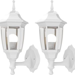 EMART Luz de porche frontal para exteriores, anticorrosión exterior, aluminio impermeable y pantallas de vidrio, lámpara moderna para exteriores, EMART Luz de porche frontal para exteriores, anticorrosión exterior, aluminio impermeable y pantallas de vidrio, lámpara moderna para exteriores,