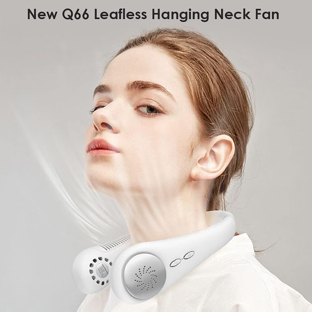 Mini ventilador portátil USB para colgar en el cuello, ventilador de enfriamiento silencioso ventilador de luz portátil USB recargable ventiladores