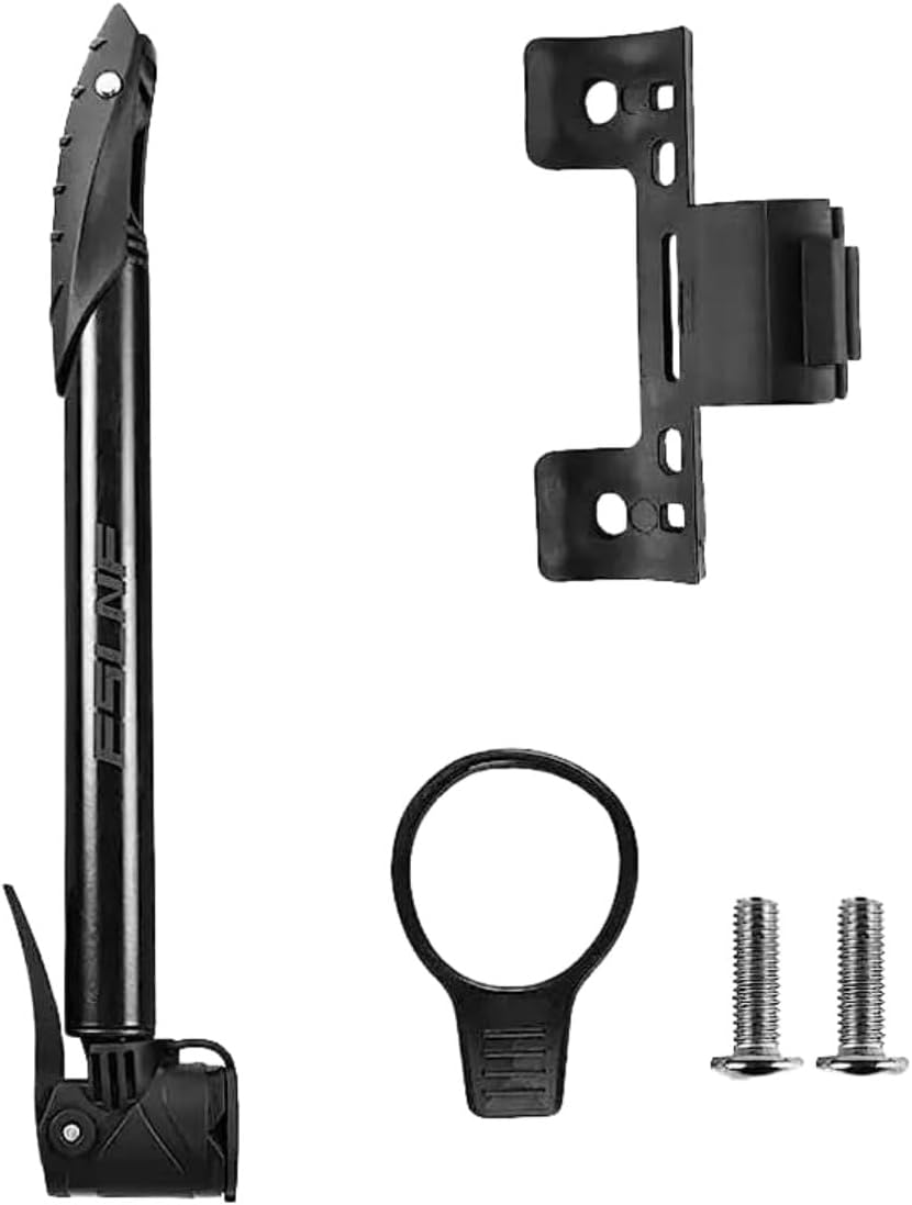 Mini bomba de bicicleta Bomba de marco portátil, inflador de bomba de bola de aire, se adapta a la mayoría de bicicletas, y bomba portátil de