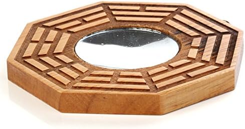 Better us Chino Feng Shui madera Bagua espejo 6 pulgadas Fengshui ba gua Espejos (Cóncavo)