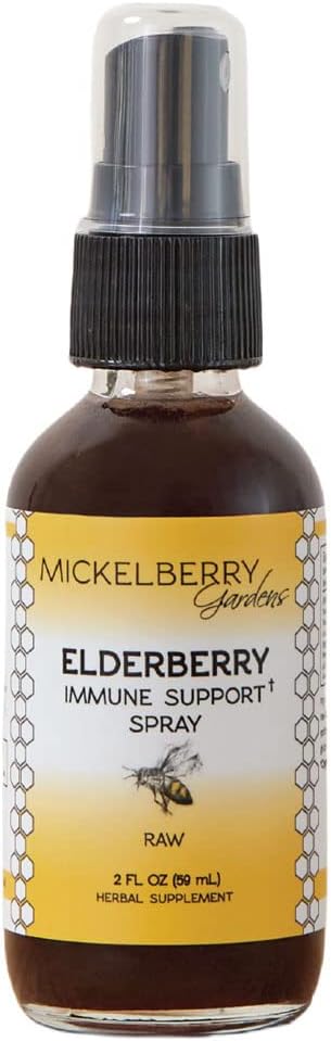 Espray para la garganta con propóleos de miel de saúco, apoyo inmunológico natural y capa de garganta para niños y adultos (2 onzas)
