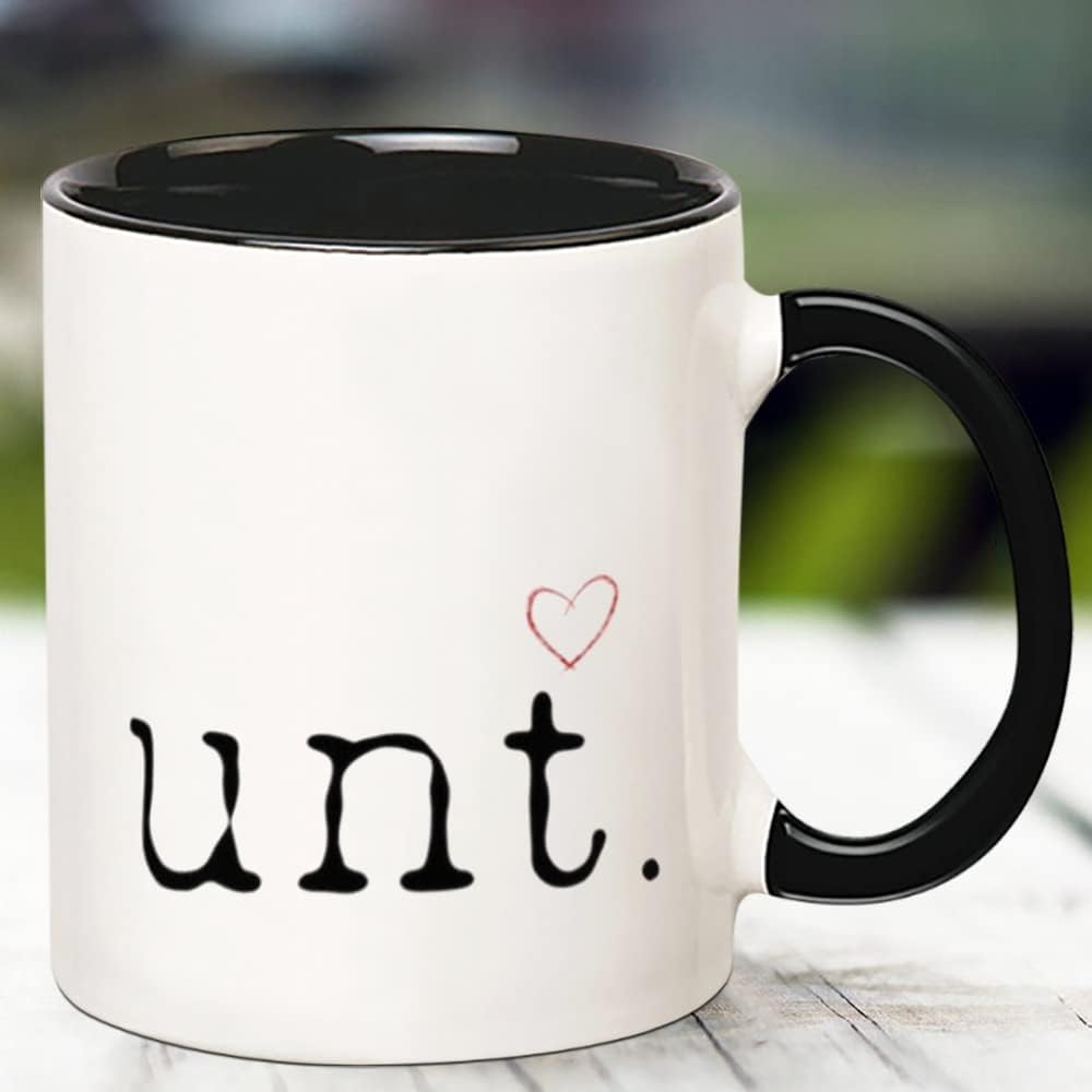 Fonhark – Taza de coño. Taza de corazón coño. Humor adulto, ofensivo, travieso, grosero, taza de café novedosa de 11 onzas