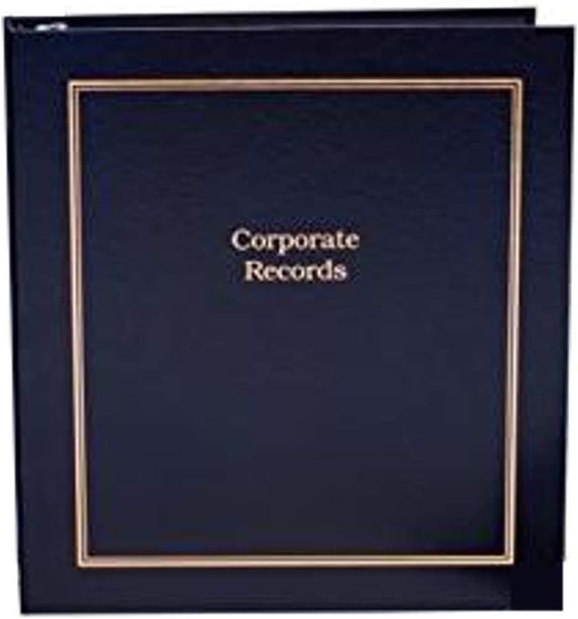HUBCO Carpeta de negocios de 3 anillos con inserto de etiqueta de nombre de empresa y funda (negro)