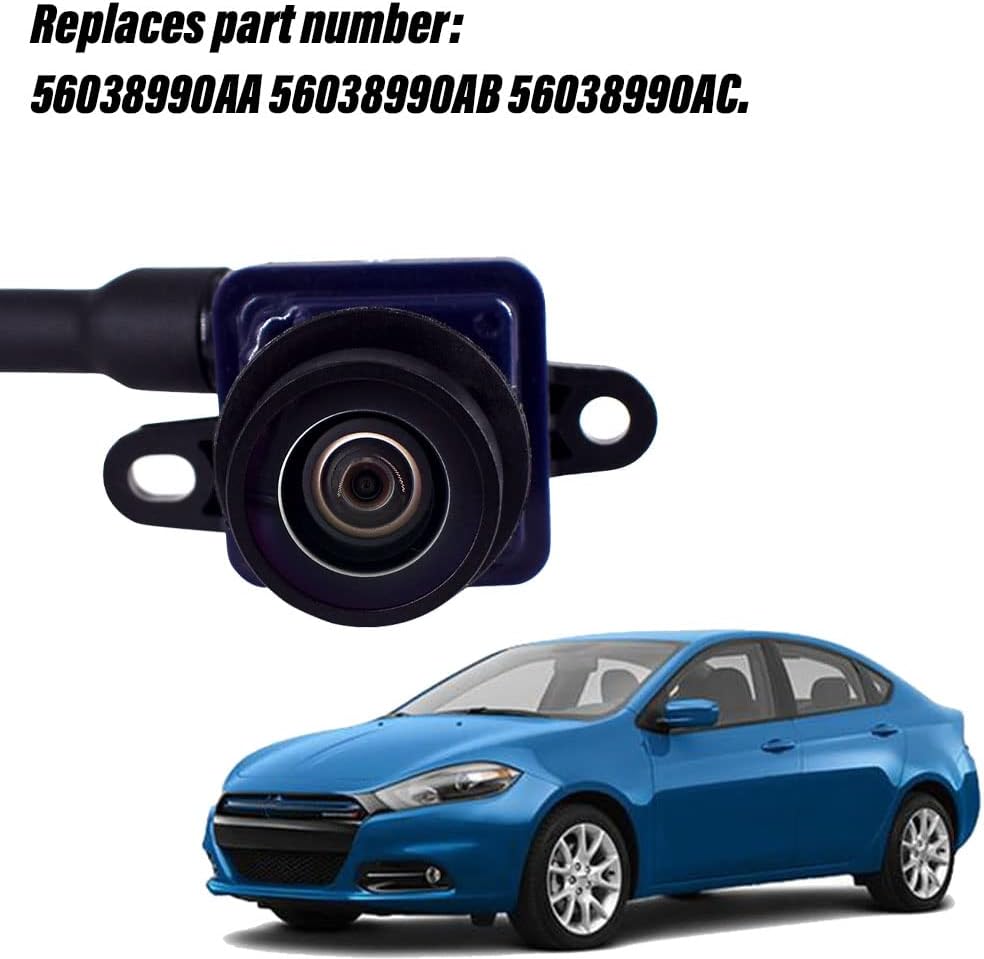 Cámara de respaldo de visión trasera para Dodge Dart 2013-2016 reemplaza 56038990AA 56038990AB 56038990AC 1WY78GW7AA
