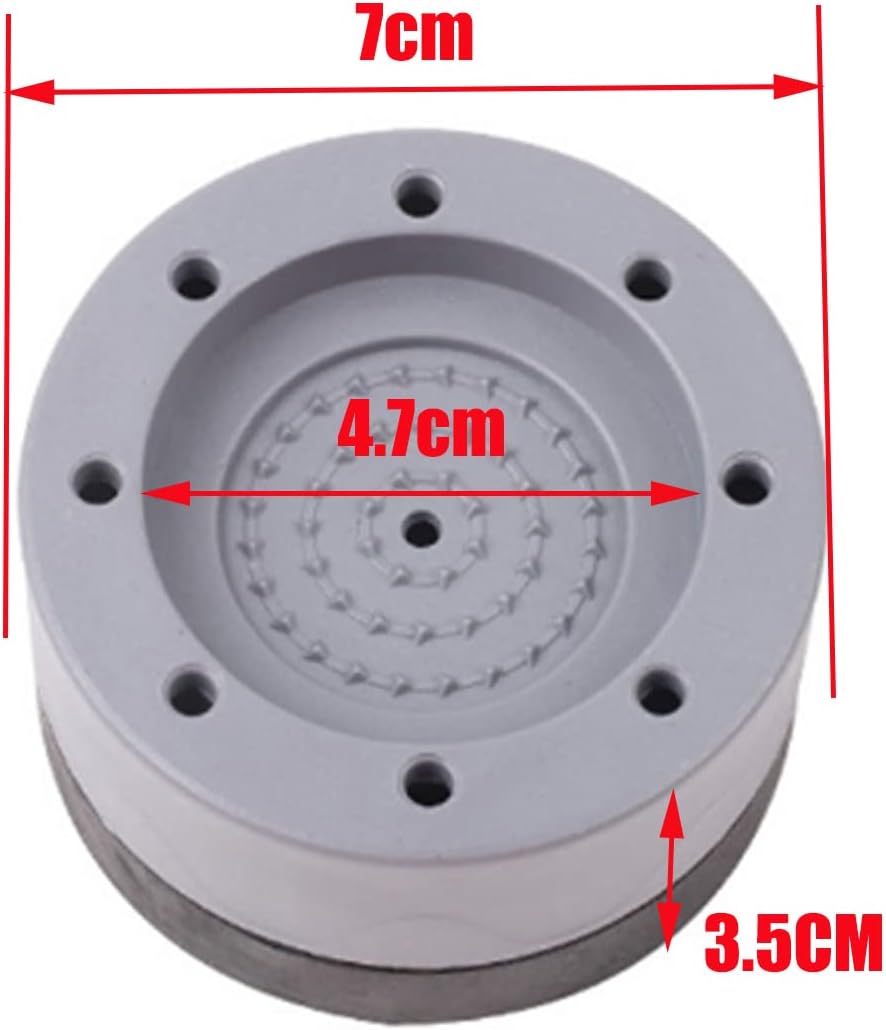 Paquete de 4 almohadillas antivibraciones, almohadillas antideslizantes para lavadora, antivibraciones, para aumentar los golpes y la cancelación de