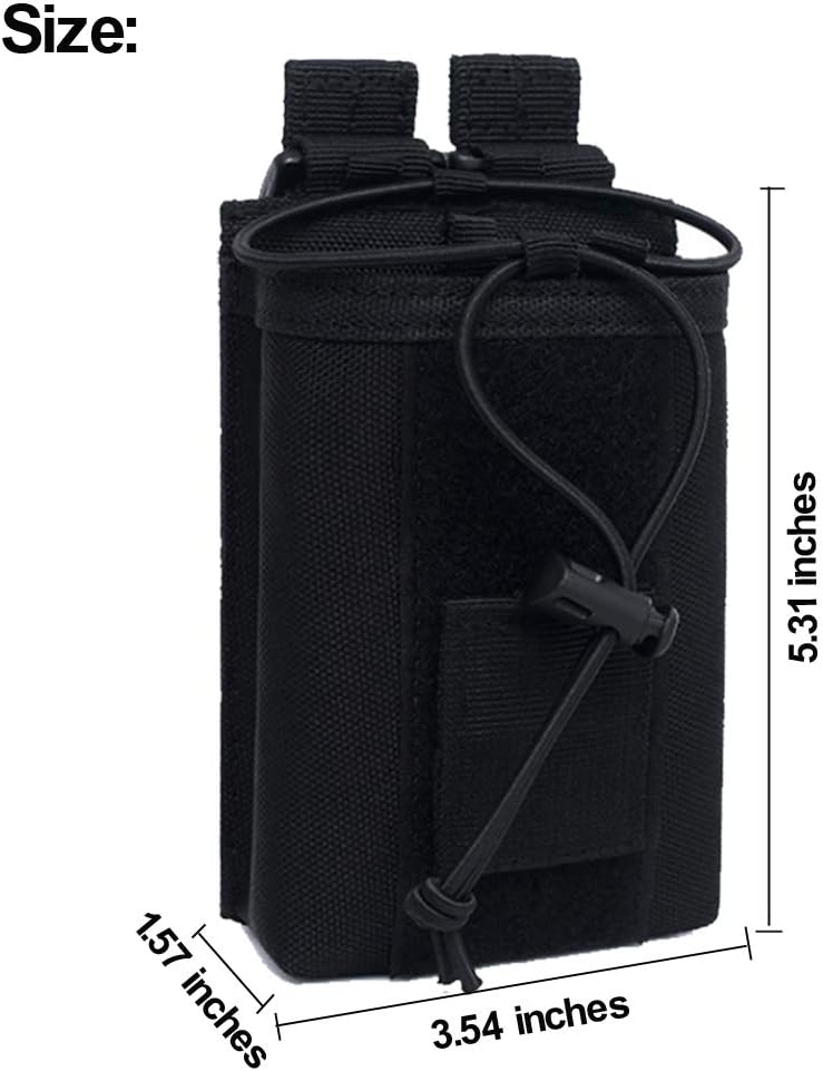 Bolsa de radio  1000D Tactical Molle ajustable de dos vías radios soporte bolsa para walkie talkies