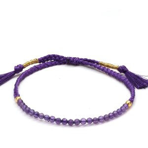 Gempires Mother’s Day Gift Natural Purple Amethyst Braided Bracelet, February Birthstone Bracelet, Gemstone Bracelets Gift For Women (Amethyst) Gempires Mother’s Day Gift Natural Purple Amethyst Braided Bracelet, February Birthstone Bracelet, Gemstone Bracelets Gift For Women (Amethyst)