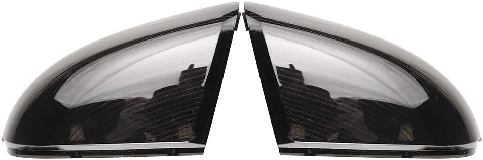 Espejo lateral LED secuencial dinámico señal de giro luz compatible con Dodge Ram 1500 2009-2018, Ram 2500 2010-2018, lente ahumada para 68064948AA