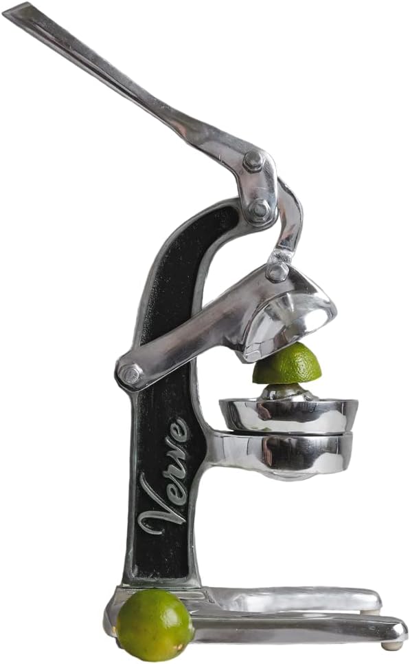 Verve CULTURE – Exprimidor manual manual de aluminio fundido hecho a mano de grado profesional para bebidas frescas de la mañana, cócteles, o