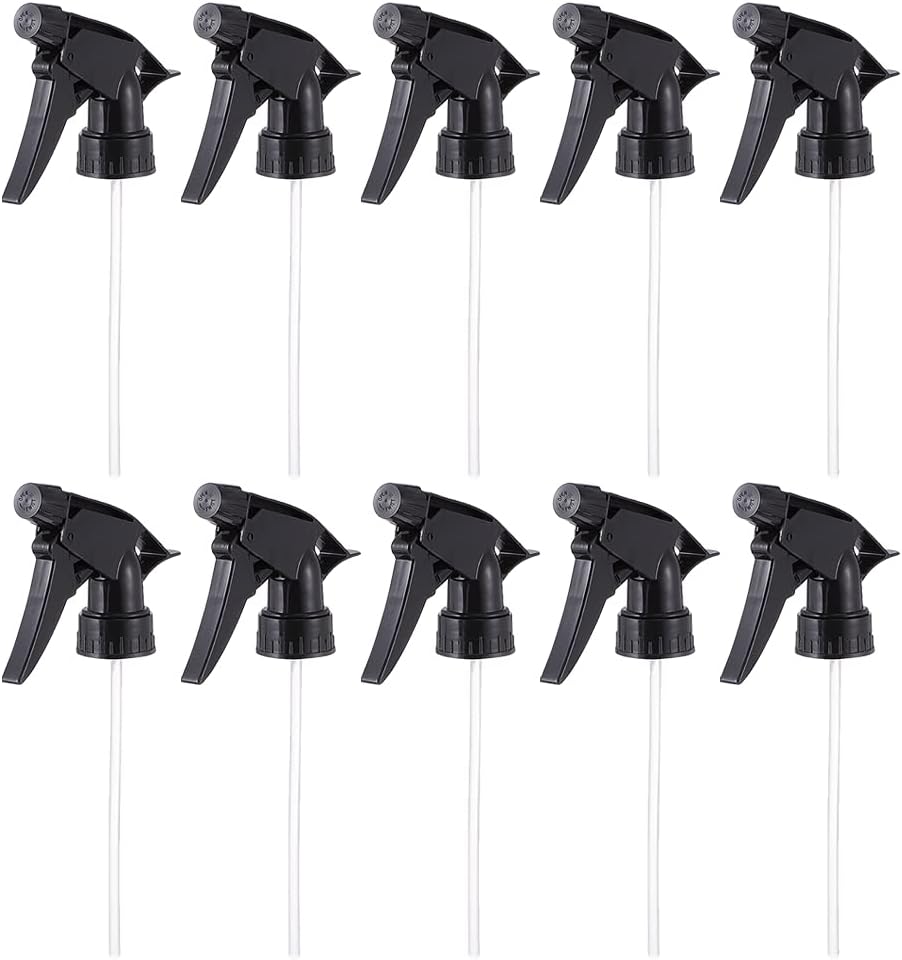 Plástico 10PCS Botella Spray Boquilla Reemplazo Ajustable Gatillo Spray Head Spray Head Pintura en aerosol