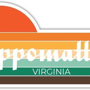 Appomattox Virginia – Imán para nevera (4 x 2.25 pulgadas), diseño estético retro vintage de los años 70 Appomattox Virginia – Imán para nevera (4 x 2.25 pulgadas), diseño estético retro vintage de los años 70