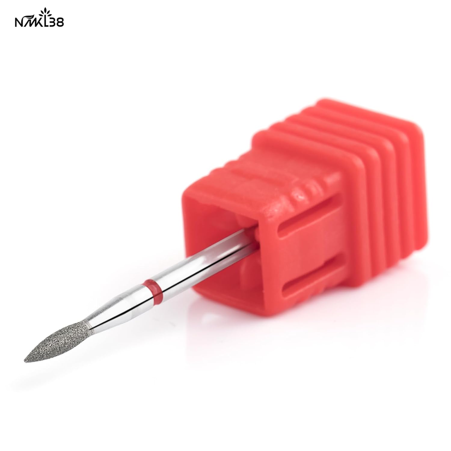 NMKL38 Broca para cutícula de diamante en forma de llama para manicura profesional para preparación de uñas 332 vástago broca (240-021R)
