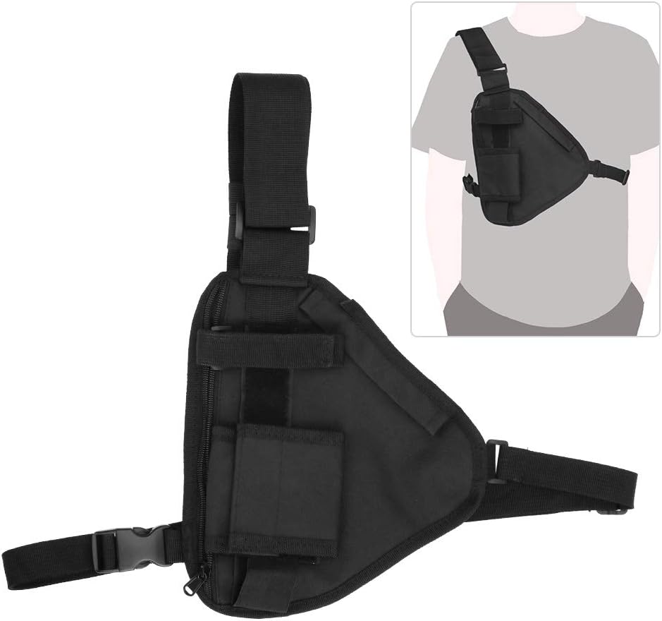 Fydun 10.2×6.69ies chaleco portátil bolsa de pecho bolsa negro con deportes recreativos St
