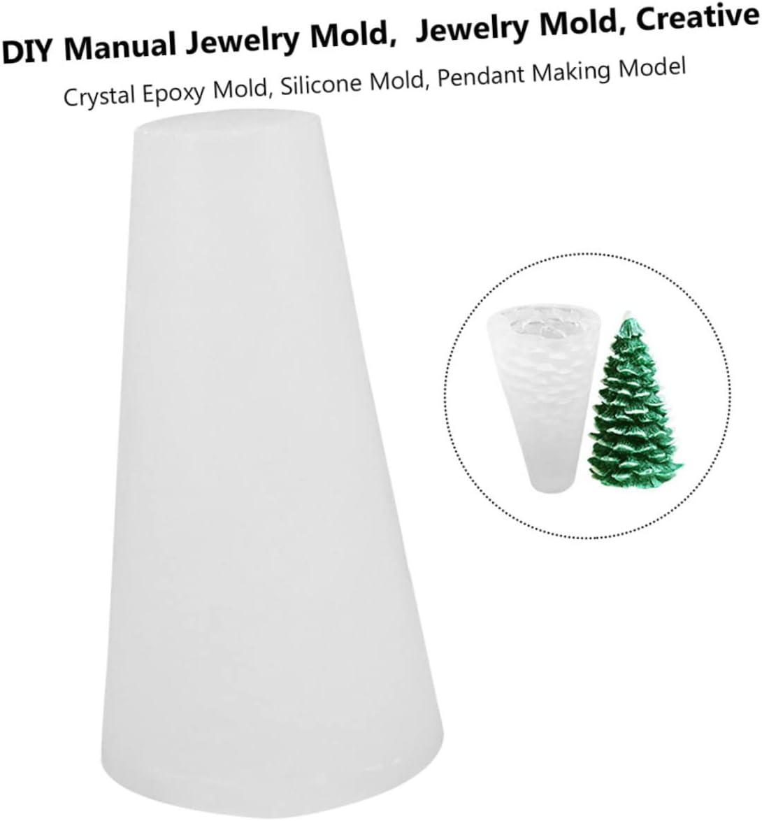 Abaodam Molde de silicona para jabón de cera de silicona, moldes de vela de Navidad, moldes de silicona para árbol de Navidad, moldes de silicona