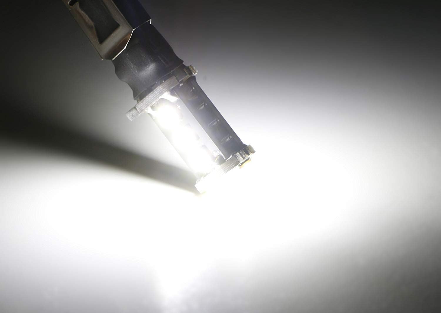 iJDMTOY Xenon White 9-SMD-3030 H1 Replacement Bulbs Compatible With Fog Lights or Front Lamp Datime Running Lighting