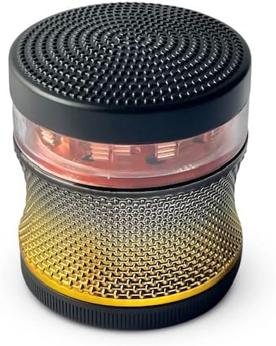 Explish Molinillo de especias (negro) 2.5 pulgadas con ventana transparente