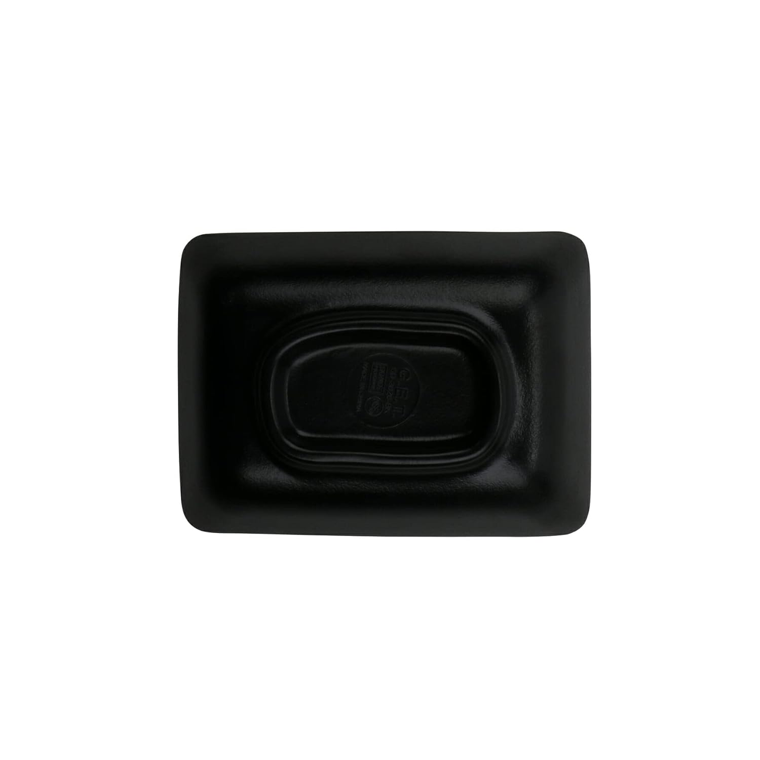 G.E.T. SD-3828-BK – Bandeja de melamina negra de 2 onzas, 3.75 x 2.75 pulgadas, color negro