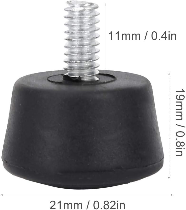 Almohadilla de goma universal antideslizante M8, accesorios de fotografía para trípode monopie (14 pulgadas)