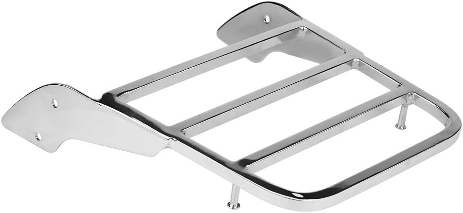 KIMISS Portaequipajes trasero, para motocicleta, barra Sissy Bar para Honda Shadow VT750 C2 1997-2003 (cromo plateado)