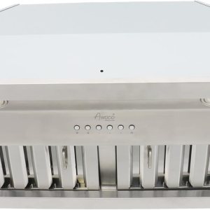 Awoco RH-BQ-X36 – Campana extractora de acero inoxidable integrada con conducto de profundidad de 18.5 pulgadas, 4 velocidades, 700 CFM, luces LED, Awoco RH-BQ-X36 – Campana extractora de acero inoxidable integrada con conducto de profundidad de 18.5 pulgadas, 4 velocidades, 700 CFM, luces LED,
