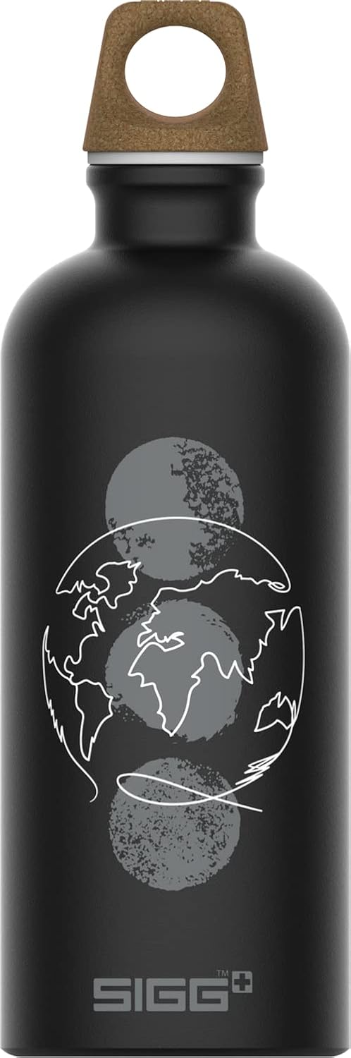 Botella de agua de metal reciclado, Traveller MyPlanet, fabricada en Suiza, bebidas carbonatadas, ligera, 20, 34 onzas