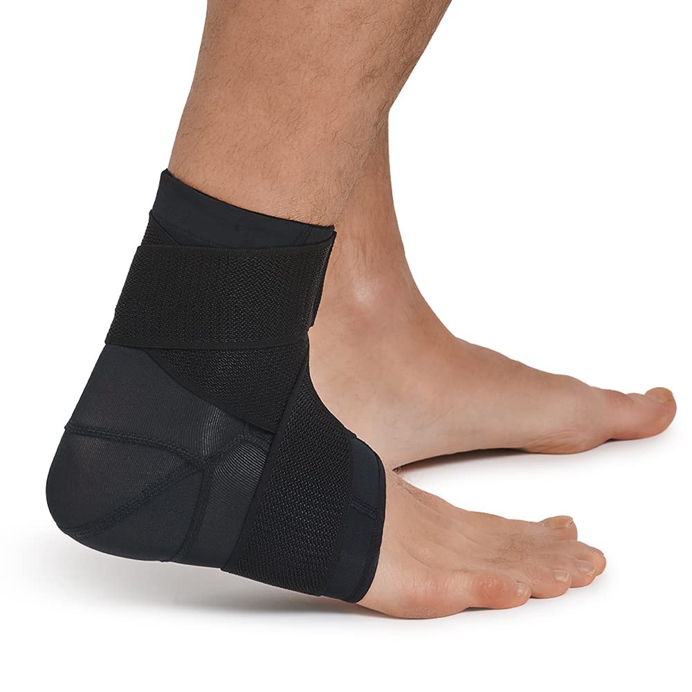 Tommie Copper Tobillera de compresión ajustable de grado profesional, unisex, para hombres y mujeres, transpirable, manga de soporte de recuperación