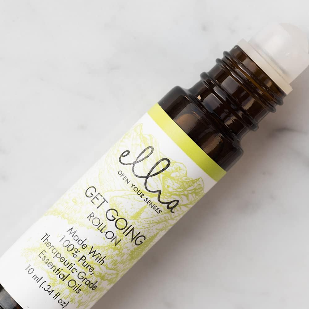 Ellia Aceite esencial Roll-On  Mezcla Get Going  0.3 fl oz, 100% puro, grado terapéutico