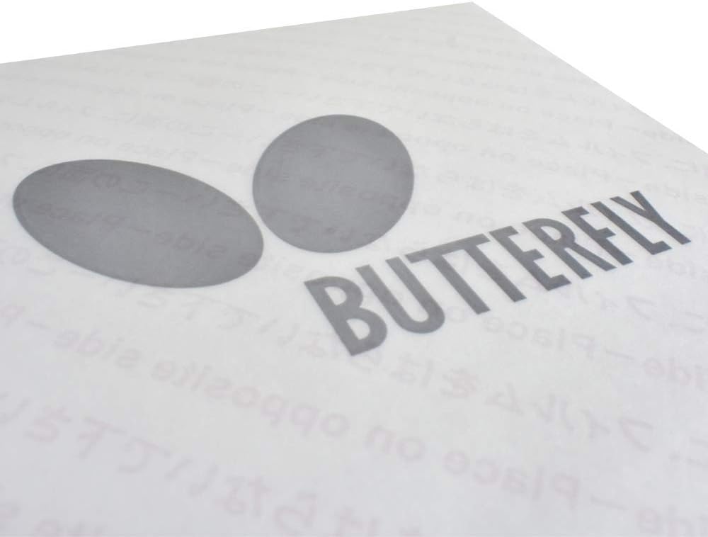 Butterfly Película adhesiva para tenis de mesa III la película adhesiva mantiene la pegajosidad de la goma, contiene dos hojas, accesorio