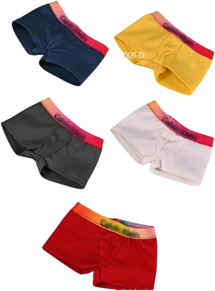 HiPlay Ropa de muñeca con figura masculina a escala 16 calzoncillos tipo bóxer con cinturón de color blanco para hombres para figura de acción