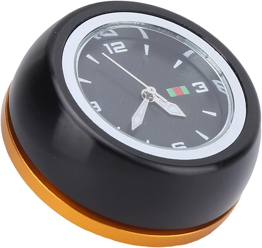 RiToEasysports Cubierta de auriculares de bicicleta de aleación de aluminio multifuncional tapa de vástago funcional con reloj dial auricular tapa