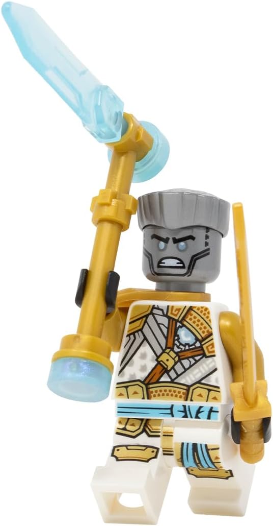 LEGO Ninjago cristalizado minigura dorada de Zane con arma de hielo