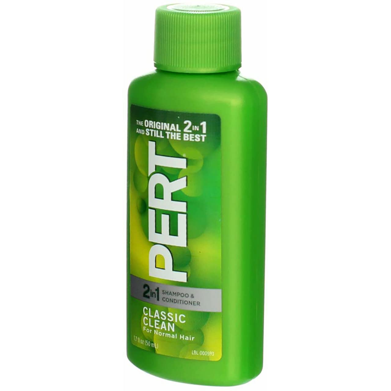 Pert Plus Champú y acondicionador 2 en 1, Classic Clean 1.70 oz (paquete de 6)