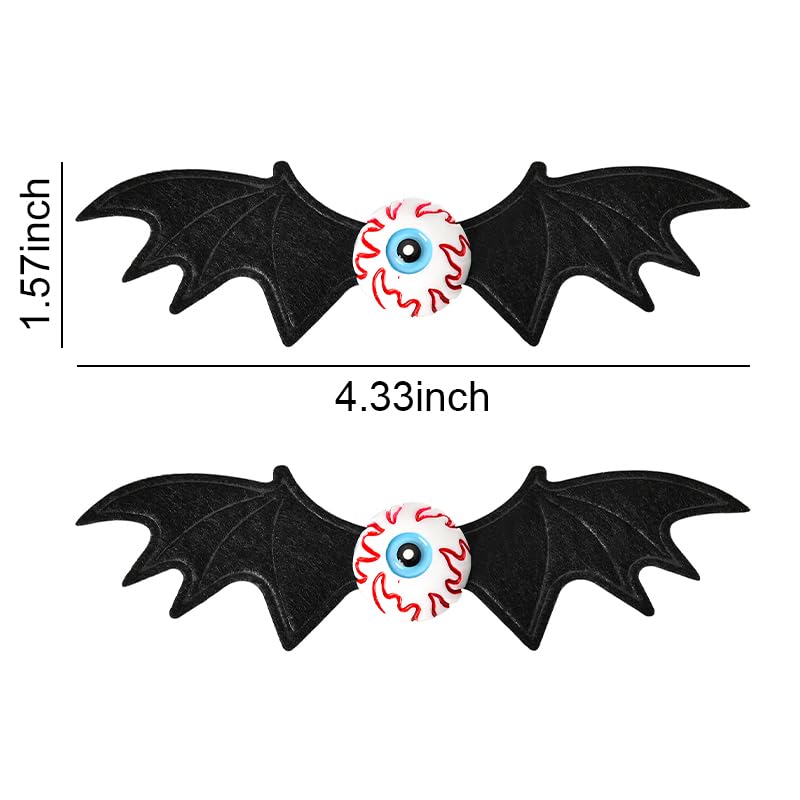 Pinzas para el cabello de Halloween con alas de murciélago para mujeres, horquillas de Halloween para niñas, accesorios para el cabello para