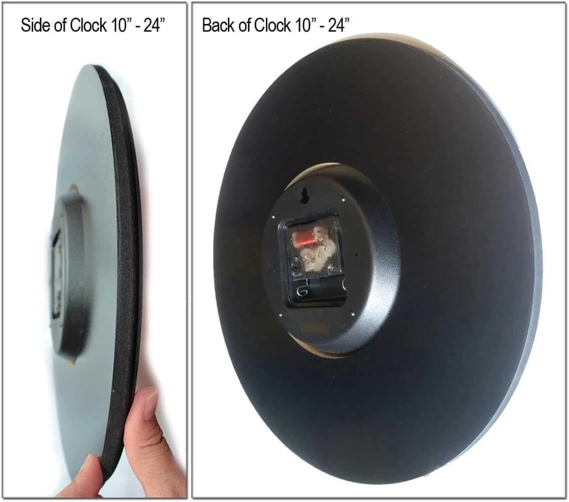 Galway – Reloj de pared rojo  Mecanismo de cuarzo ultra silencioso  Hecho a mano en Estados Unidos hermoso color nítido duradero  Viene en 8 tamaños