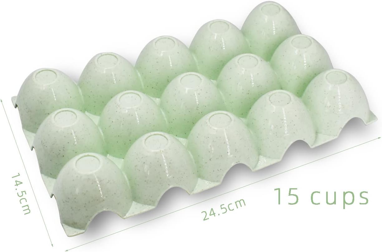 Soporte para bandeja de huevos para refrigerador, cesta de plástico para 15 huevos para nevera, caja organizadora de almacenamiento de cocina, plato