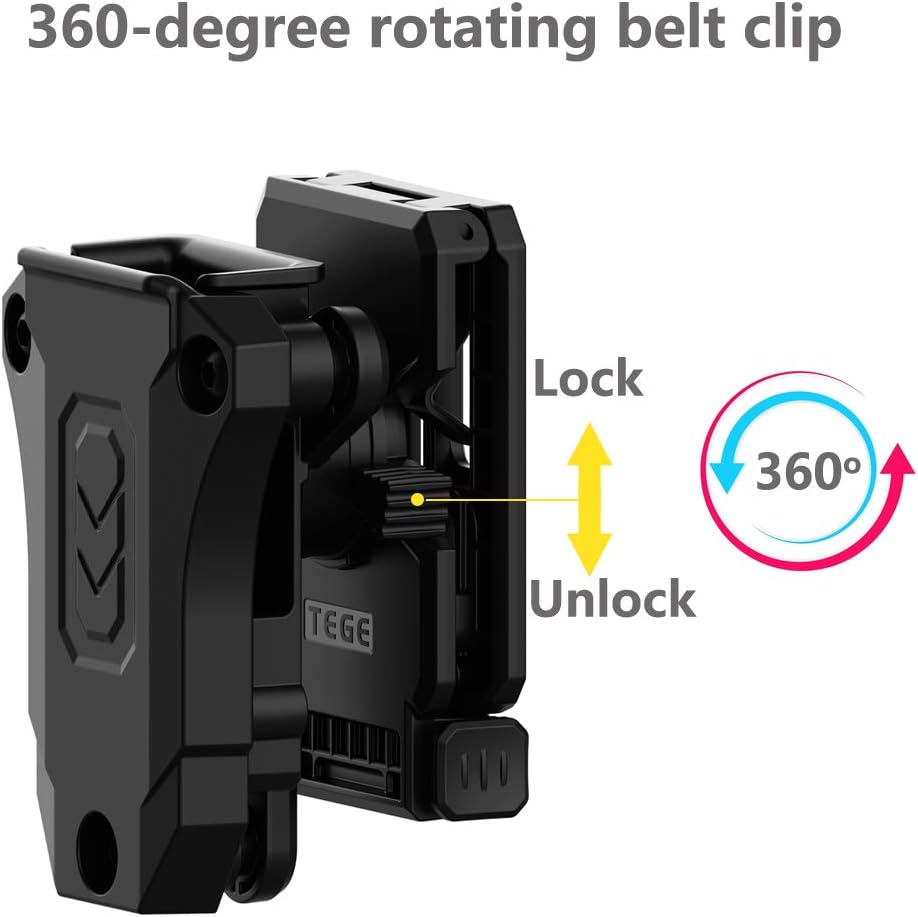 Bolsa de revista individual, universal 0.354 in .40 Mag Holder Double Stack Mag. Funda de paleta 1911 de una sola pila. Bolsa para cinturón con Adj.