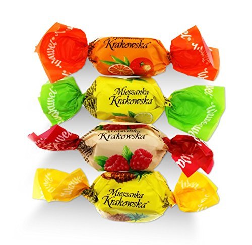 Mieszanka (Mieszkanka) KrakowskaWawel – Caramelo de gelatina cubierto de chocolate, 1 libra (16 onzas)