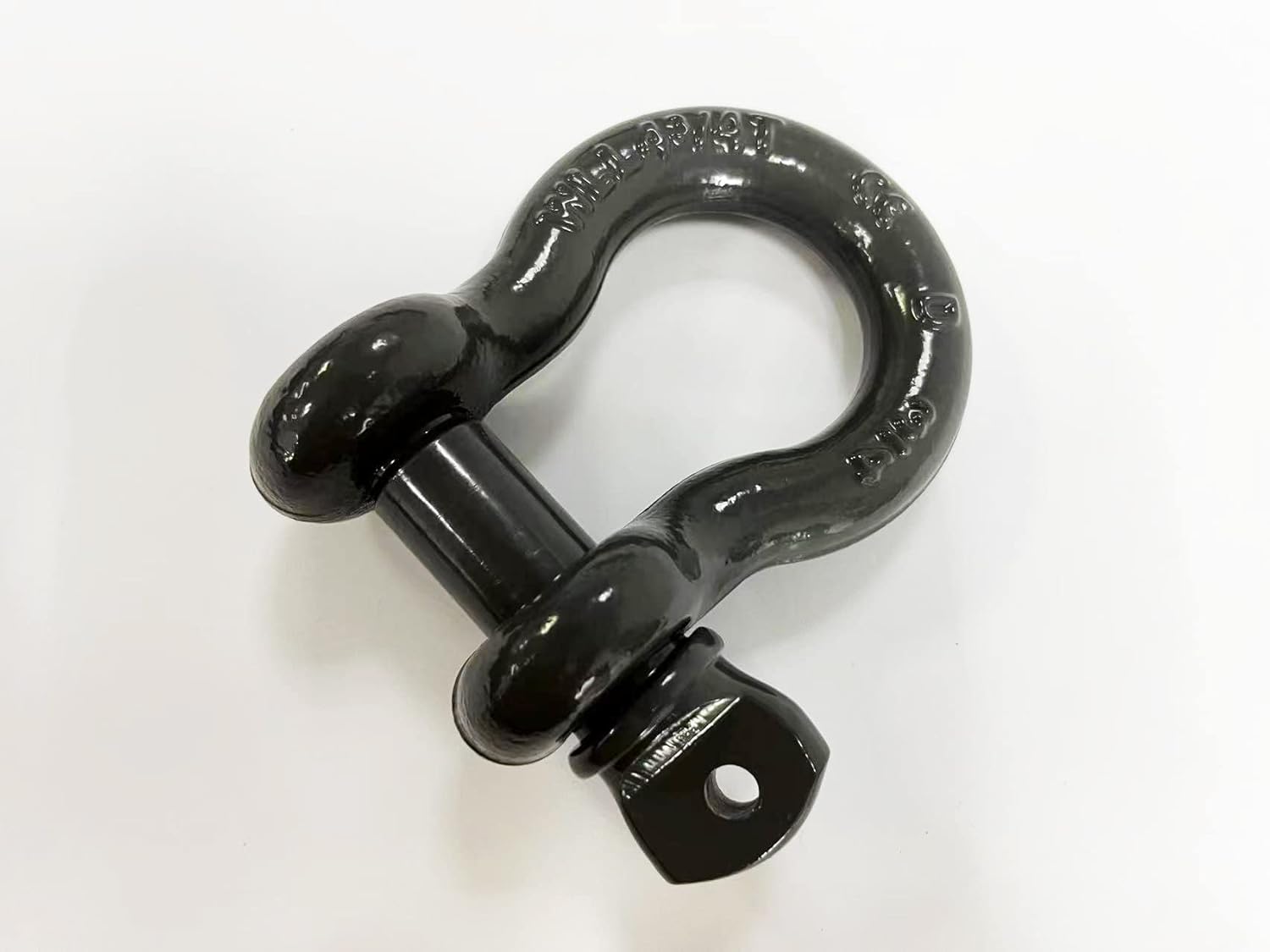 SALMAN 5T – Receptor de enganche de aleación de aluminio 6061 y grillete de arco y pin con accesorios de cabrestante con clip R (gris)