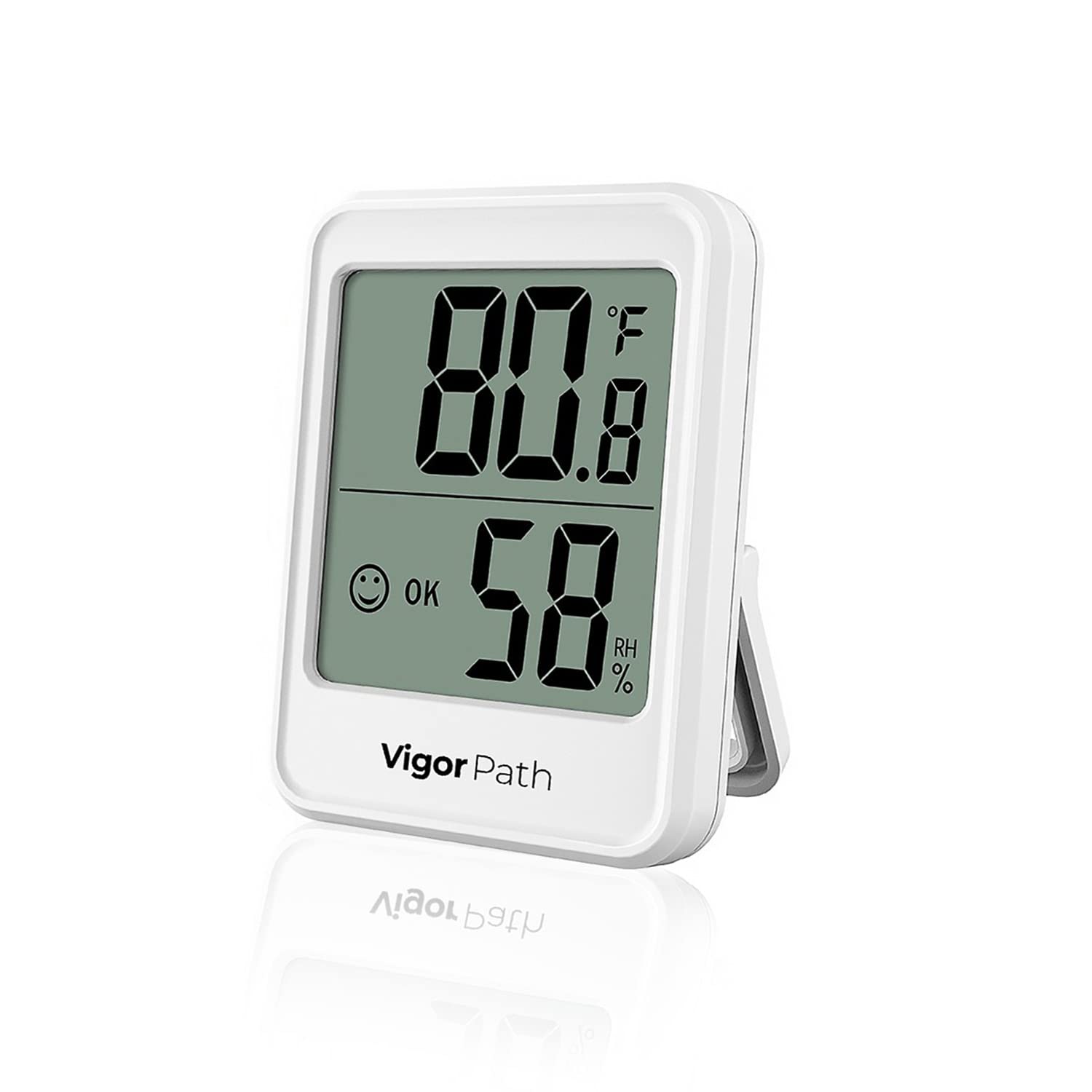 Termómetro higrómetro digital para interiores, medidor de humedad para el hogar, dormitorio, habitación de bebé, oficina, invernadero, medidor de