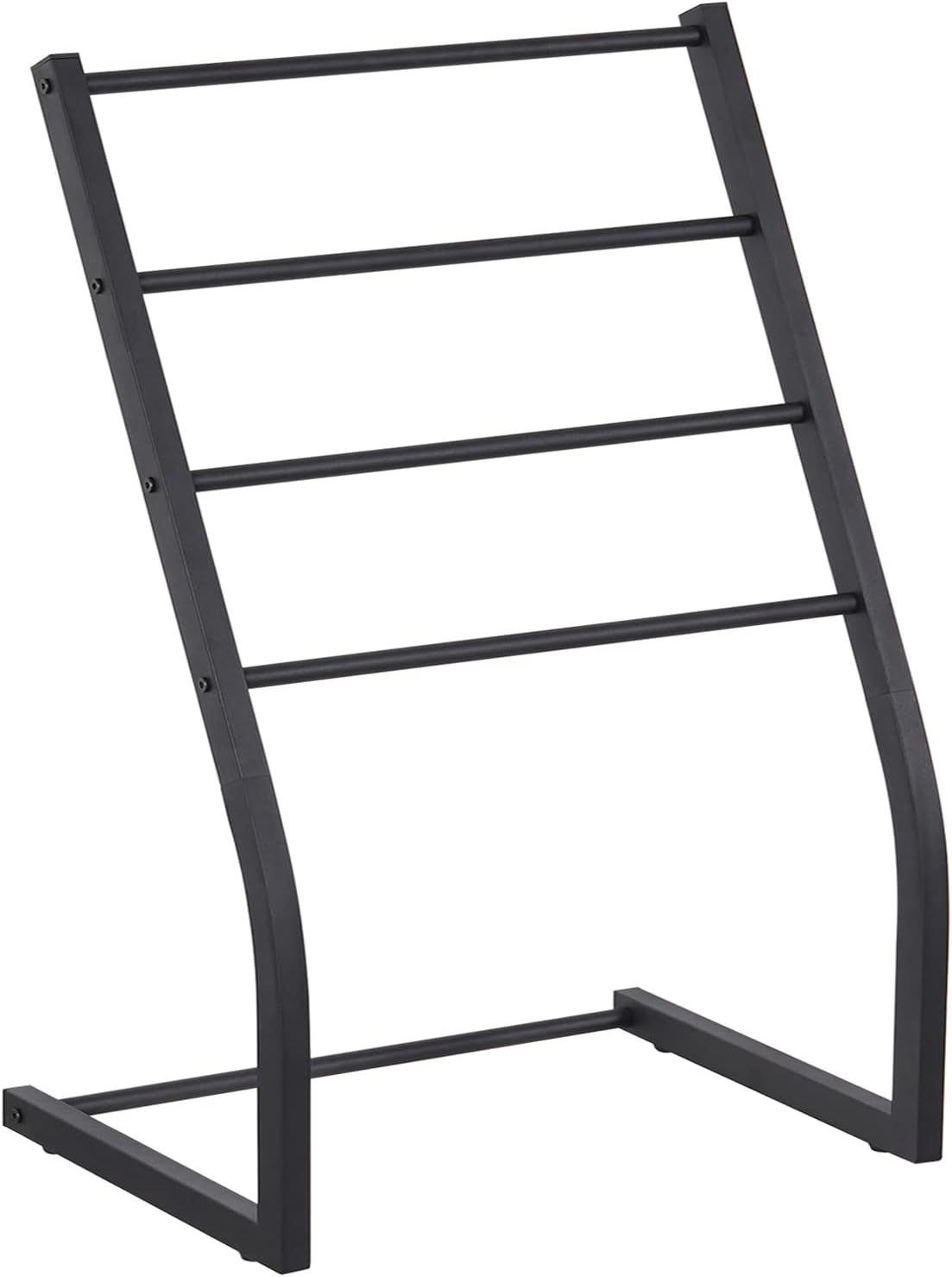 Toalleros para baño, toallero de pie independiente, toalleros de piscina al aire libre, soporte de toalla de metal de 4 niveles para baño, soporte