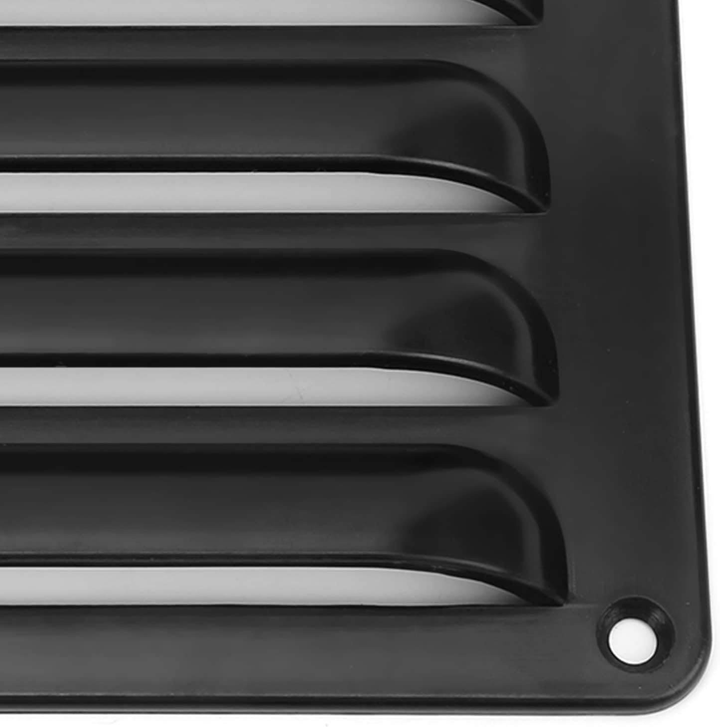 Panel de ventilación de rejilla para autocaravana, exquisito panel de rejilla de salida de aire profesional negro para yates de autobús