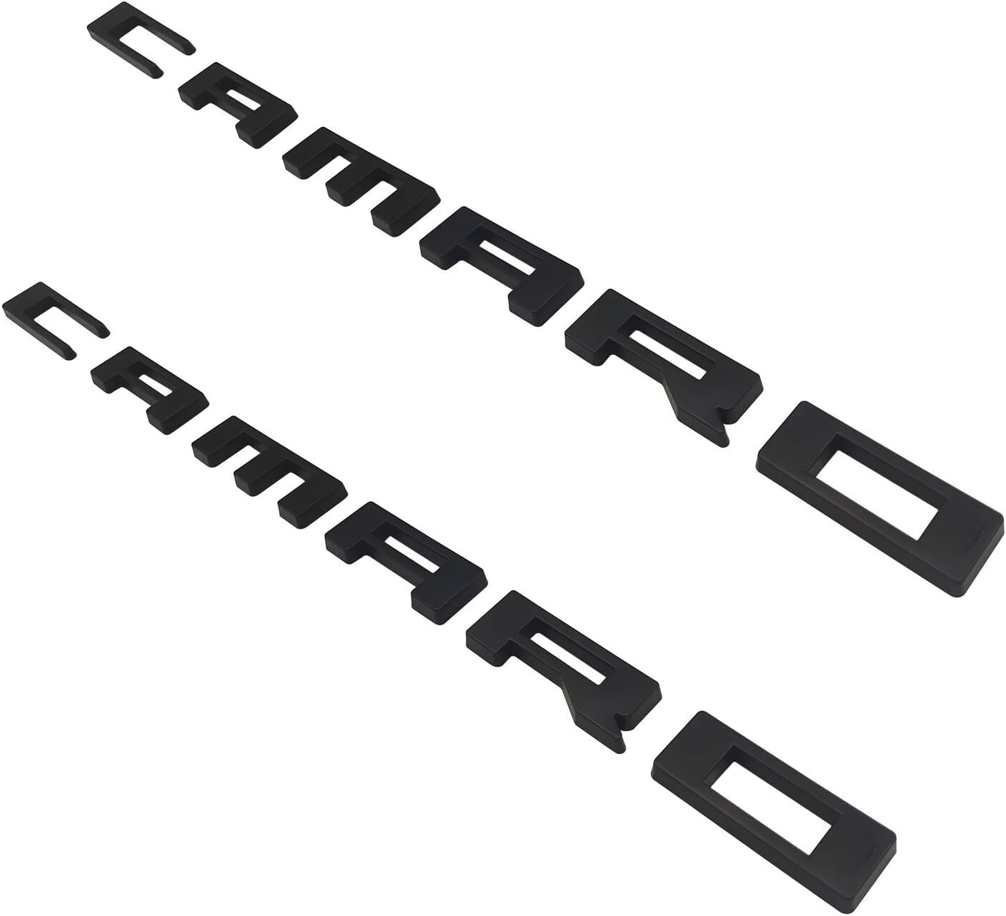 Emblema de insignia de Camaro, 2 unidades, color negro, juego de 2 emblemas de repuesto para Chevrolet Camaro