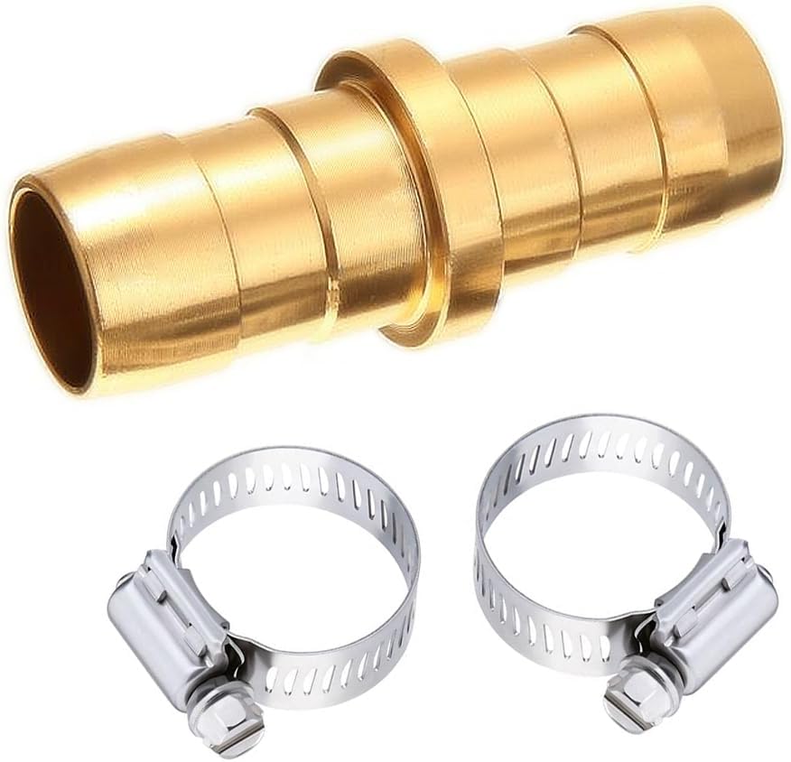 AINEED Kit de reparación de manguera de jardín, kit de reparación de conector de manguera con abrazadera de acero inoxidable, accesorios de