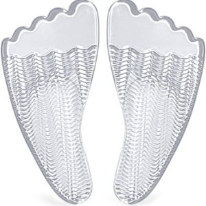 Cojines de bola de pie con soporte de arco, almohadillas antideslizantes de gel suave para el talón, relleno de zapatos invisibles reutilizables Cojines de bola de pie con soporte de arco, almohadillas antideslizantes de gel suave para el talón, relleno de zapatos invisibles reutilizables