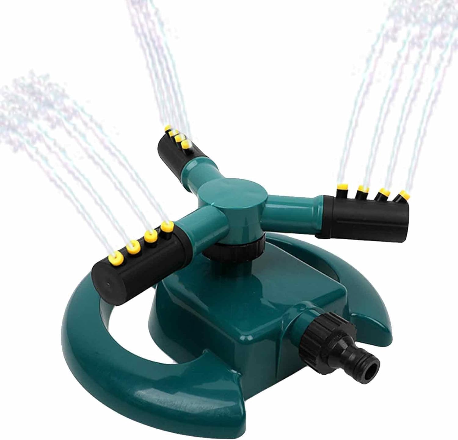 Aspersor de césped, sistema automático de riego de agua subterránea para jardín, rotativo, rociadores para niños de 360 grados para jardines,