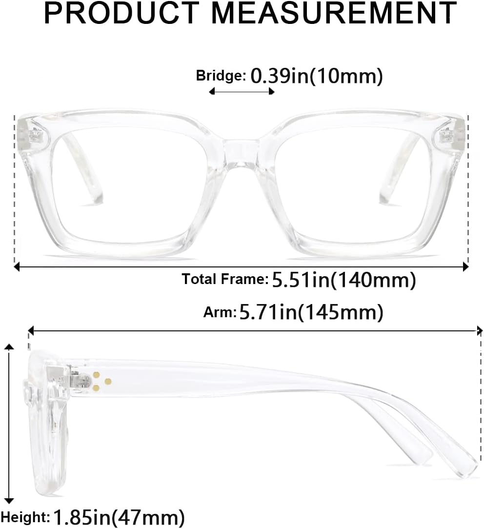 Lentes de bloqueo de luz azul, para lectura en computadora, juegos, televisión, teléfonos, gafas para mujeres y hombres, marco cuadrado grueso 2105