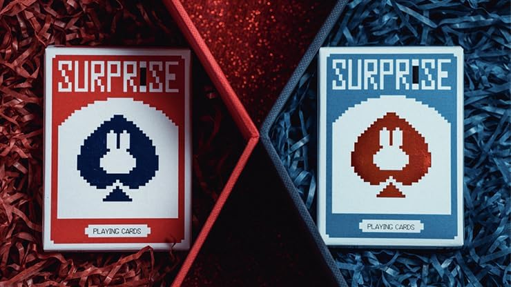 MJM Surprise Deck V5 (azul) naipes por Bacon Playing Card Company