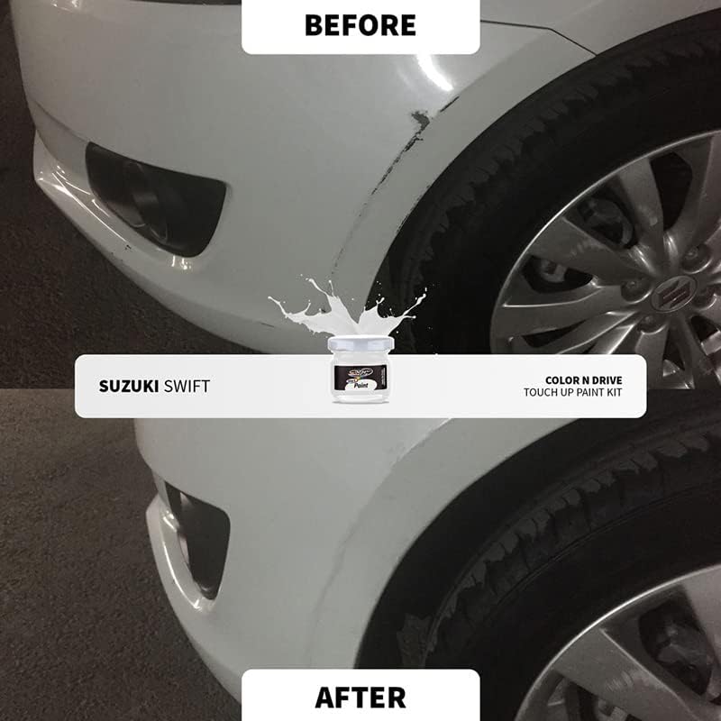 Color N Drive Pintura de retoque para Peugeot Gris Graphito Nacre Metallic (E9), aplicación fácil y rápida, resultados profesionales, combinación